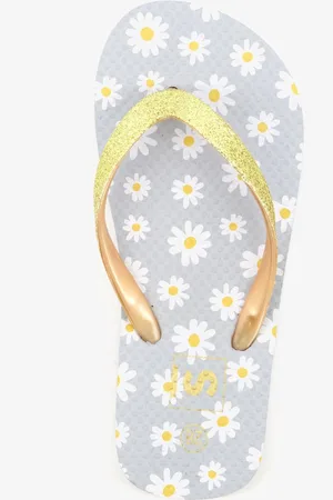 Scapino Meisjes teenslippers met madeliefjes - - Maat 29