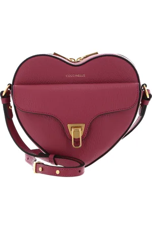 Coccinelle Leren Schoudertas Beat Soft Crossbody Bag (rood)paars