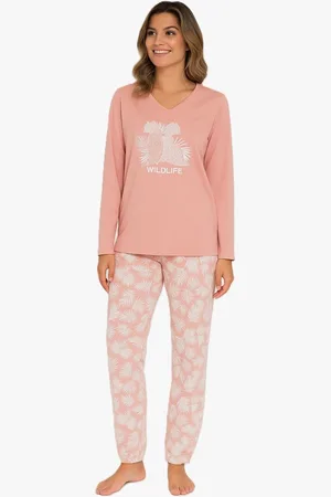 Cocodream Dames pyjama katoen - wildlife - Maat M
