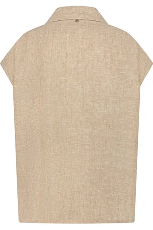NUKUS Edine Top Melange Tops & T-shirts Dames - Shirt - - Maat M