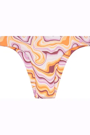 A-dam Swirly Swirl - Bikini broek - Zwemkleding - Gemaakt van Gerecyclede Flessen - Vegan - Dames - Vrouwen - Paars - XL