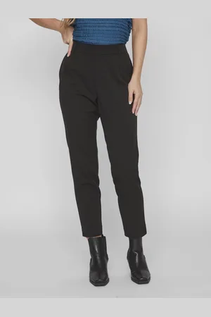 VILA Broek Vivarone Hw Slim Pant - Noos 14087406 Black Dames Maat - W36