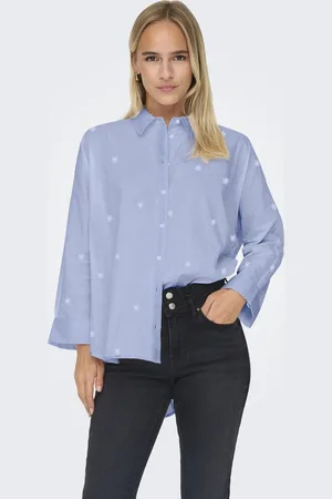 ONLY New Lina Grace LS Emb Blouse Dames - Maat M