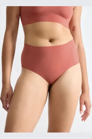 Sloggi Zero Feel taille slip dames 2.0 - High waist - Hoge naadloze dames onderbroek - Katoenen kruisje - Schijnt niet door - Zwart - Beige - Donkerblauw - XL