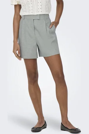 ONLY ONLLINDA HW MEL SHORTS TLR NOOS - Dames - Bermuda shorts