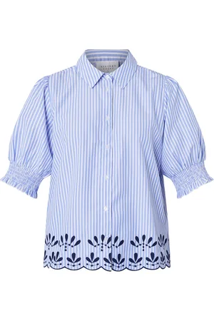 SisterS point Isola-ss3 - Dames Blouse - Stripe/Navy - Maat XL