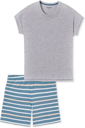 Schiesser Casual Essentials pyjamaset - dames pyjama short -melange
