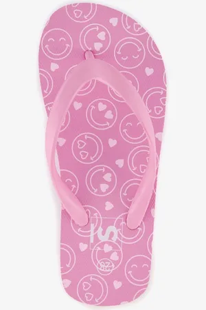 Scapino Meisjes teenslippers met smileys - Maat 32