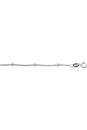 GLAMS Armband bolletjes 3,0 mm 18 + 3 cm - Zilver