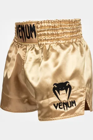 Venum Classic Muay Thai Kickboks Broekjes Goud Zwart