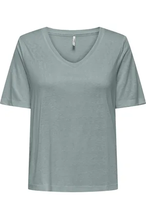 ONLY Elise V-Neck Shirt Dames - Maat L