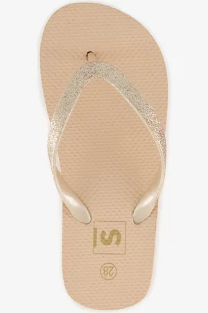 Scapino Meisjes teenslippers met glitters geel - Maat 34