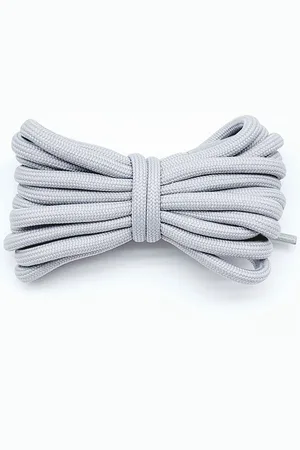 Merkloos 2 paar ronde sportschoenveters van 100 cm lang - ronde schoenveters van 5 mm dik - sportschoenveters - schoenveters - veters voor buitenwerk en wandelschoenen - universele schoenveters voor kinderen en volwassenen