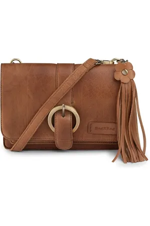 Bag2Bag Stoere Leren Schoudertas Piro Cognac