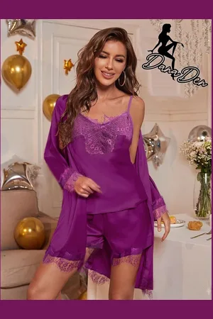 Merkloos Set short satin 3 pieces