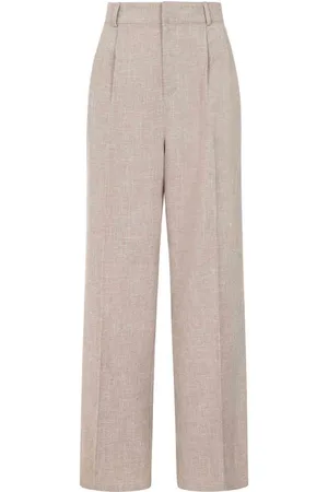 Banned Retro Martha Sand Stripe Broek rechte pijpen - XL