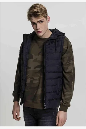 Urban classics Small Bubble Hooded Mouwloos jacket - Bodywarmer - M