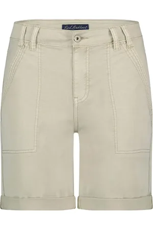 Red Button Broek Joy Bermuda Utility Srb4544 Pebble Dames Maat - W34