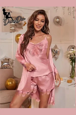 Merkloos Set short satin 3 pieces