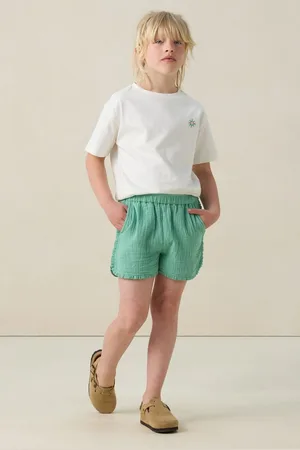 Sissy-Boy Groene shorts met ruffle details