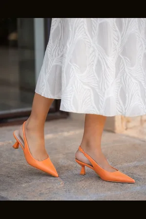 Buonarotti Dames Pumps - Slingbacks - - Imitatieleer - Maat 40 - Hakken