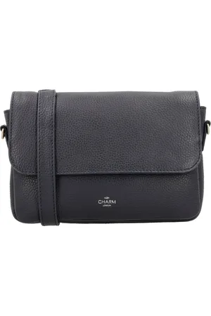 Charm London Washington Schoudertas - Crossbody - Leer - Ritsvakken - - 100% Leer