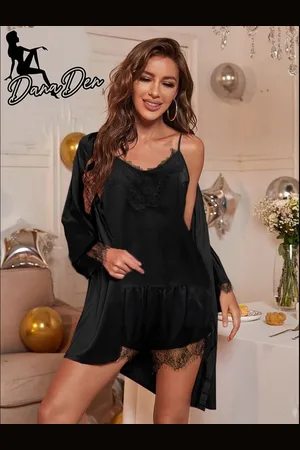 Merkloos Set short satin 3 pieces