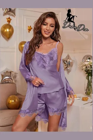 Merkloos Set short satin 3 pieces