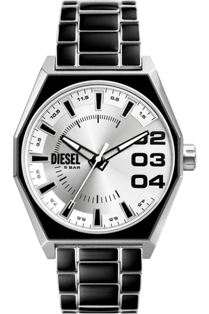 Diesel Scraper DZ2195 Horloge - Staal - Zwart - Ø 43 mm