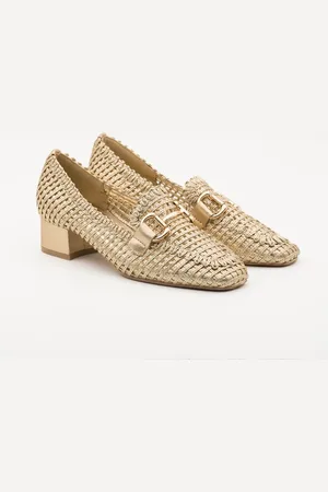 Buonarotti Dames Loafers - Mocassins - - Imitatieleer - Maat 41 - Metallic