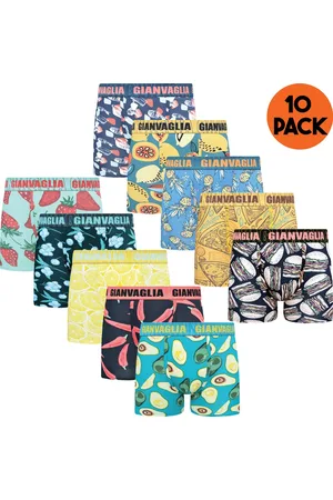 Gianvaglia Boxershort Heren | 10 Pack | Katoen | Maat M | | Ondergoed Heren | Onderbroeken Heren