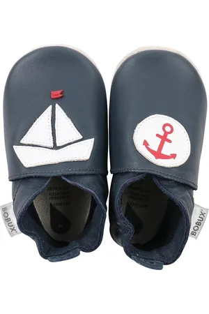 Bobux Soft Soles - Navy nautical - Babyslofjes - EU 18
