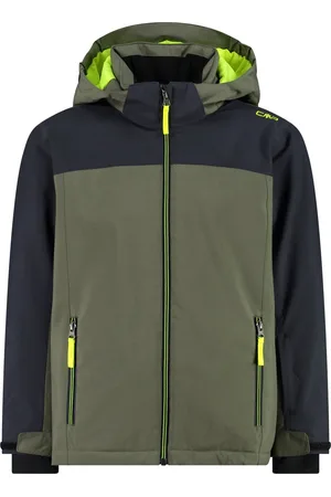 CMP Kid Jacket Snaps Hood - E943 olive - Wintersport - Jassen - Ski Jassen