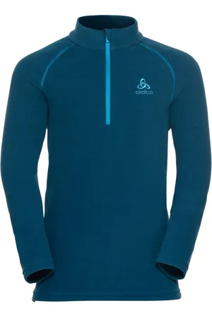 Odlo Midlayer 1/2 zip RIGI KIDS Meisjes/Jongens Outdoortrui - Deep Dive - Maat 128