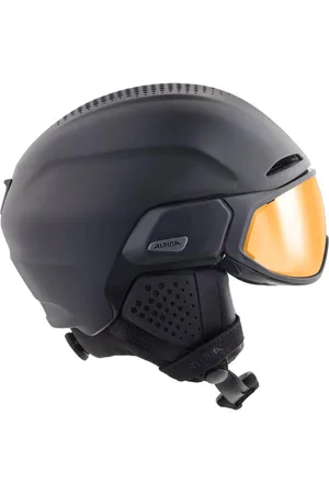 Alpina Alto Q Lite Skihelm Met Vizier 2023 | Black Matt | Quatroflex Lite Gold Mirror S2 | Maat: 51 - 55 cm