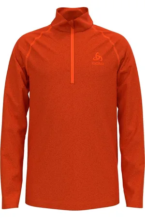 Odlo Midlayer 1/2 zip RIGI KIDS Meisjes/Jongens Outdoortrui - Pureed Pumpkin - Maat 164