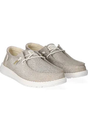 Hey dude Wendy Metallic Sparkle Dames Instappers Gold - Maat 39