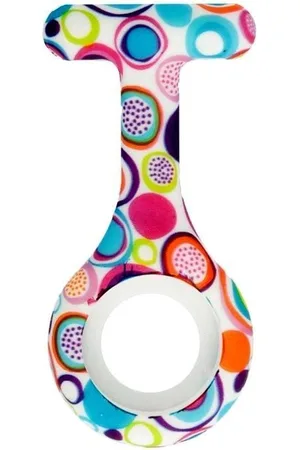 Fako Bijoux® Verpleegstershorloge - Zusterhorloge - Siliconen Hoesje Print - Bubbels
