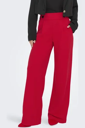 JDY Jacqueline de Yong Broek geggo Life New Long Pant Jrs Noo 15208430 Ski Patrol/black Butt Dames Maat - W30 X L32