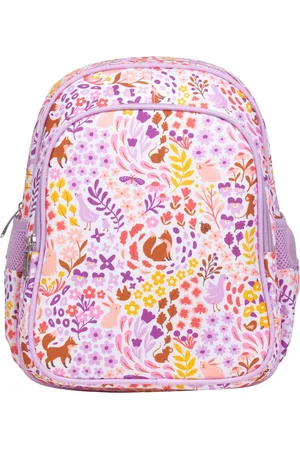 A Little Lovely Company Rugzak / kinderrugtas met ge??soleerd voorvak: Bloementuin