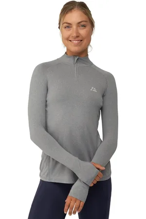 DANISH ENDURANCE Workout Shirt - Vrouwen - Lange Mouwen - met Rits - Reflecterende Details - - L