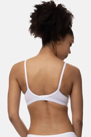 Dorina Niet voorgevormde Bh zonder beugel - Tiffany - Bralette met sluiting - Katoen - 85E