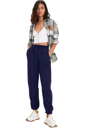 Trendyol Steendikke Fleece Basic Gebreide Joggingbroek Twoaw22Ea0468