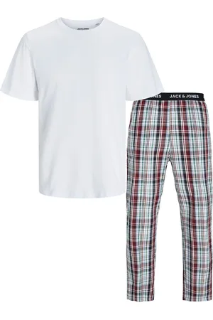 JACK & JONES Jack&Jones Heren Jacluca SS Pyjama White