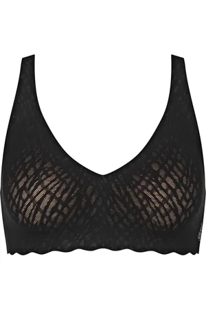 Sloggi Zero feel Soft Bra Bliss - Naadloze BH top - Kanten bralette met brede bandjes - M