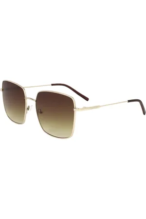 Calvin Klein CK22121S 714 Zonnebril - Dames - Goudkleurig