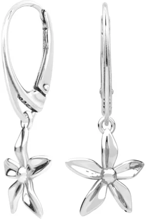 ARLIZI 2386 Oorbellen bloem oorhangers - sterling - 3,5 cm
