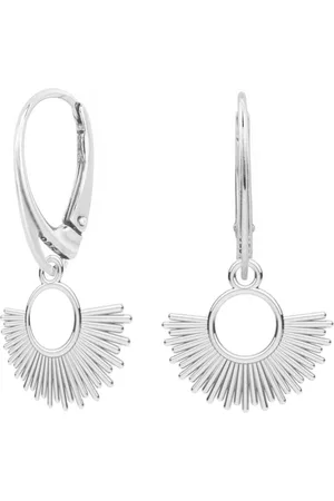 ARLIZI 2378 Oorbellen zon oorhangers - sterling - 3 cm