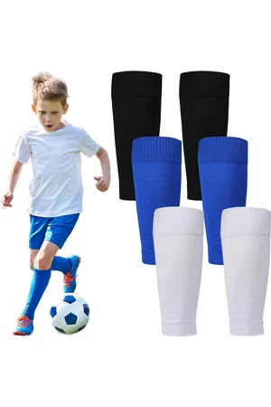 Merkloos 3 paar kindervoetbal sokken - unisex voetbalsokken zonder voetbalsokken voor kinderen .