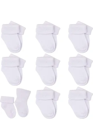 Merkloos Pack of 8 Baby Socks Toddler Socks Medium Cut for Babies Boys Girls Sports Socks Baby Socks Summer Socks (0-6 Months) - UILYNIU
